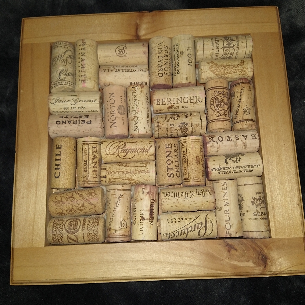 Cork framed art
